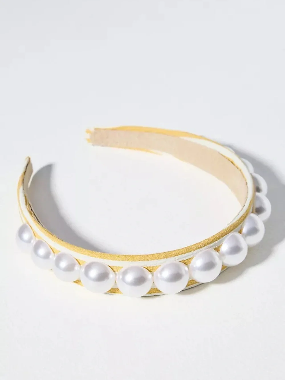Anthropologie Bold Pearl Headband